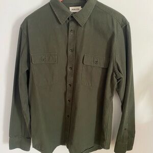 Taylor StitchOlive Green Button-Up Flannel